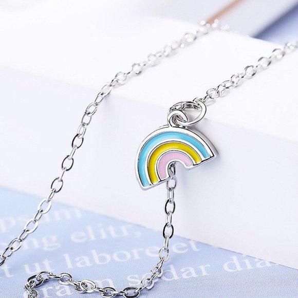 NEW 925 Sterling Silver Moonstone Unicorn Necklace - Picture 4 of 9